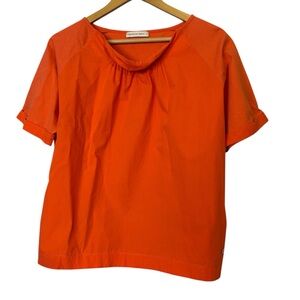 purificacion garcia blouse top Short Sleeve Orange Size L